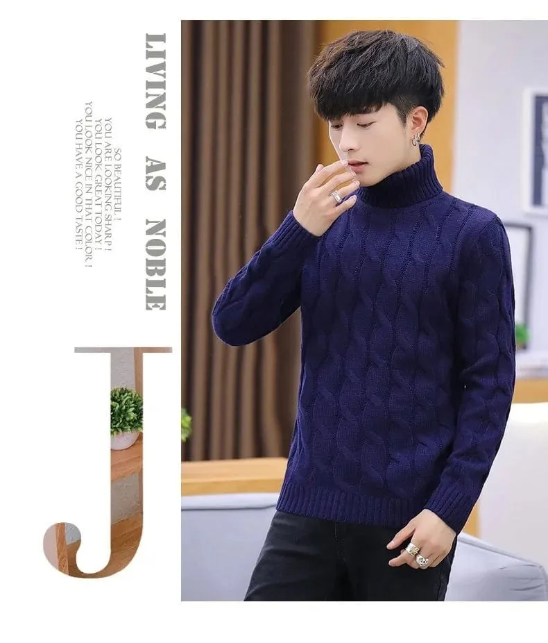 Men  Sweater  Solid Striped Pullover