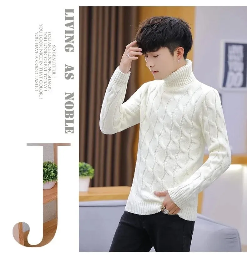 Men  Sweater  Solid Striped Pullover