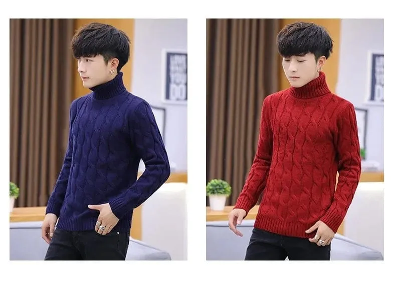 Men  Sweater  Solid Striped Pullover