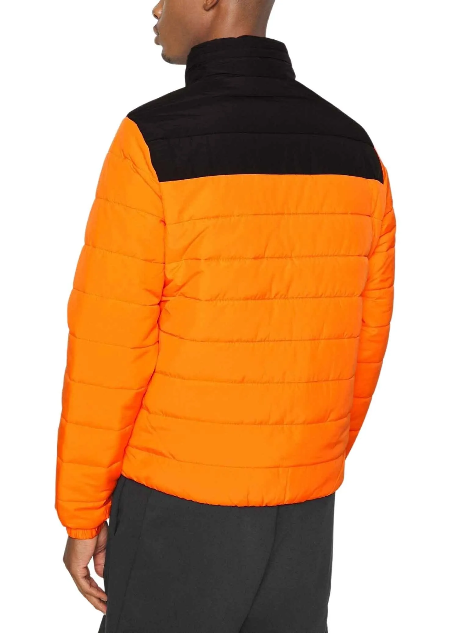 Men’s Concealed Hood Water-Resistant Zip Quilted Jacket
