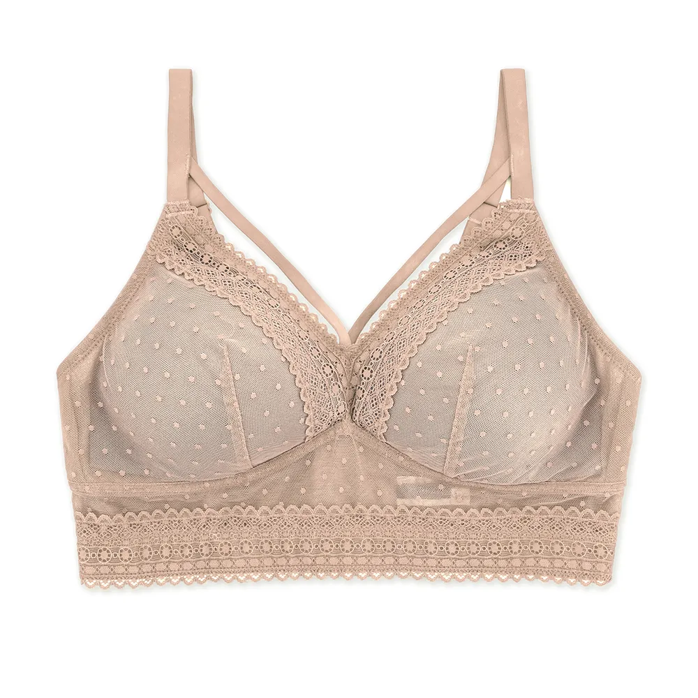 Mia Dot Wire-free Bralette Cameo Rose