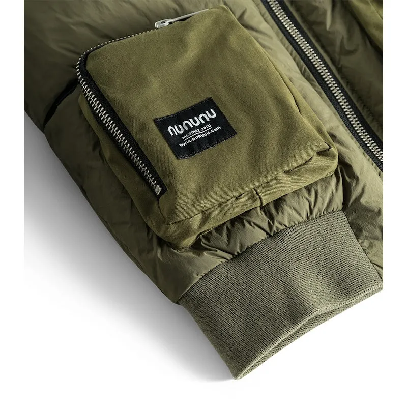NUNUNU Cargo Bomber Down Jacket