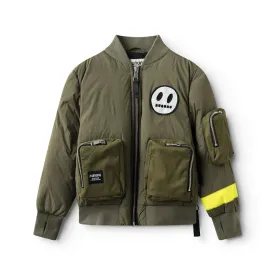 NUNUNU Cargo Bomber Down Jacket