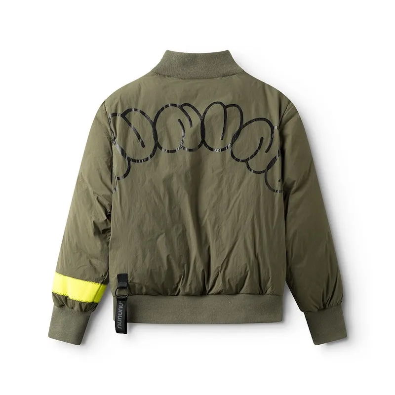 NUNUNU Cargo Bomber Down Jacket