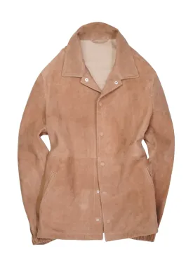 Pale Peach Coach Suede Jacket