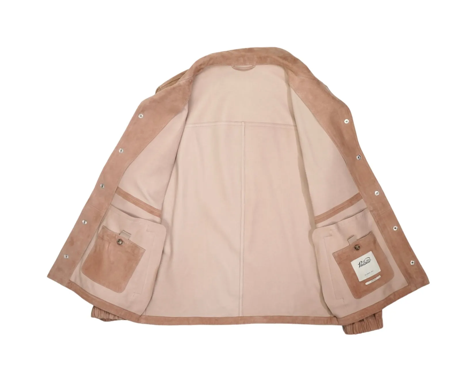 Pale Peach Coach Suede Jacket