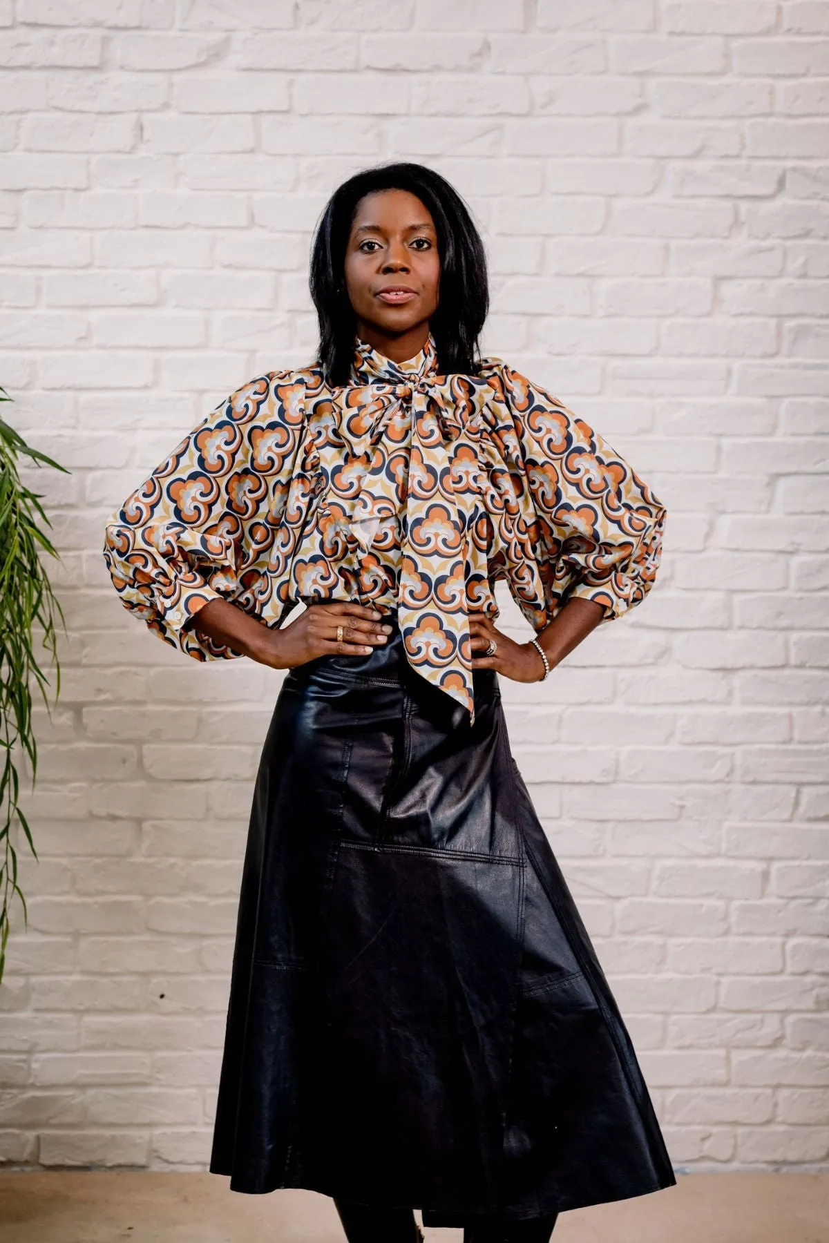 Paloma Leather Skirt
