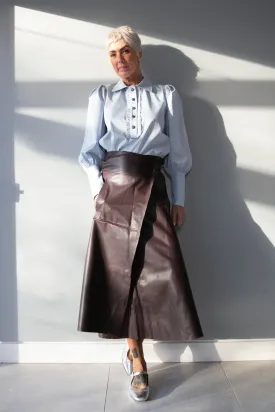 Paloma Leather Skirt
