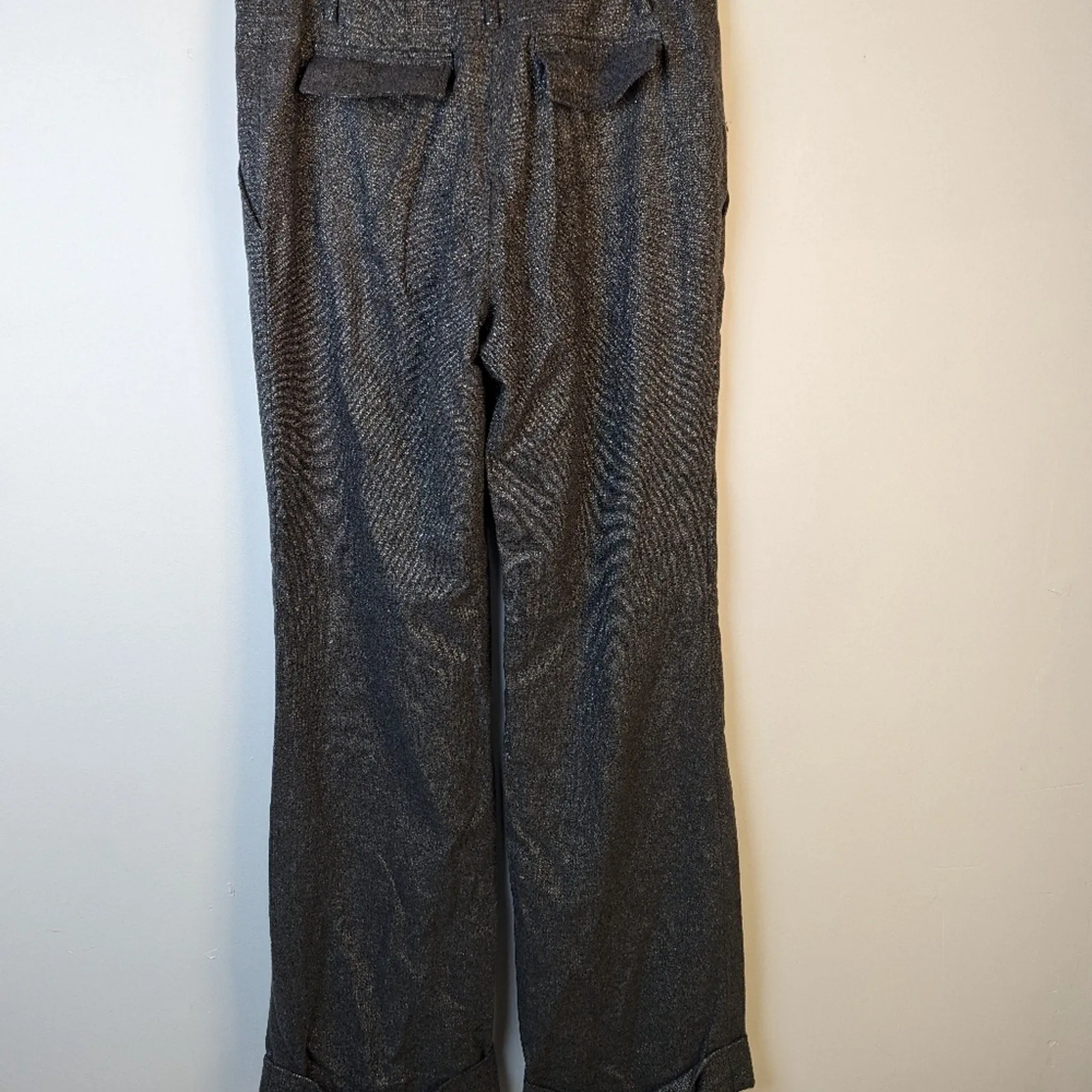 Per SE Silver Grey Wide Leg Wool Trousers - 6