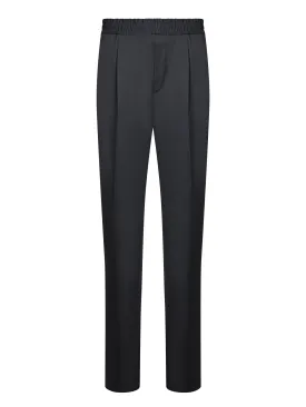 Retro Wool Blue Trousers