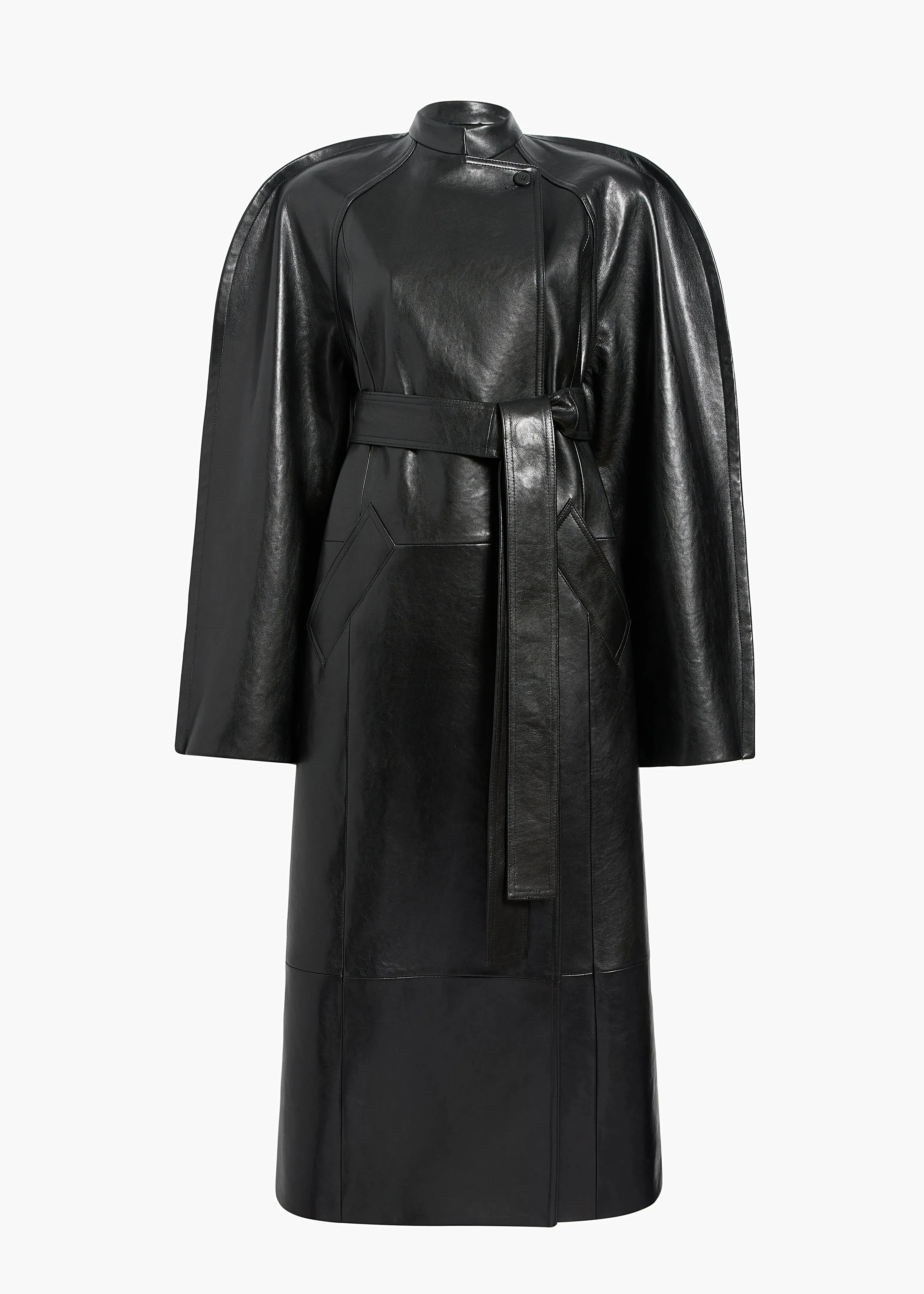 Rothen Coat in Black Leather