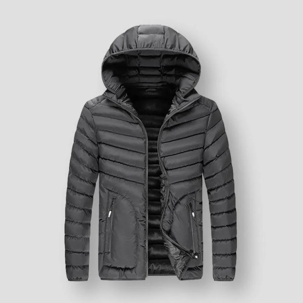 Sky Madrid Quilted Hooded Parka