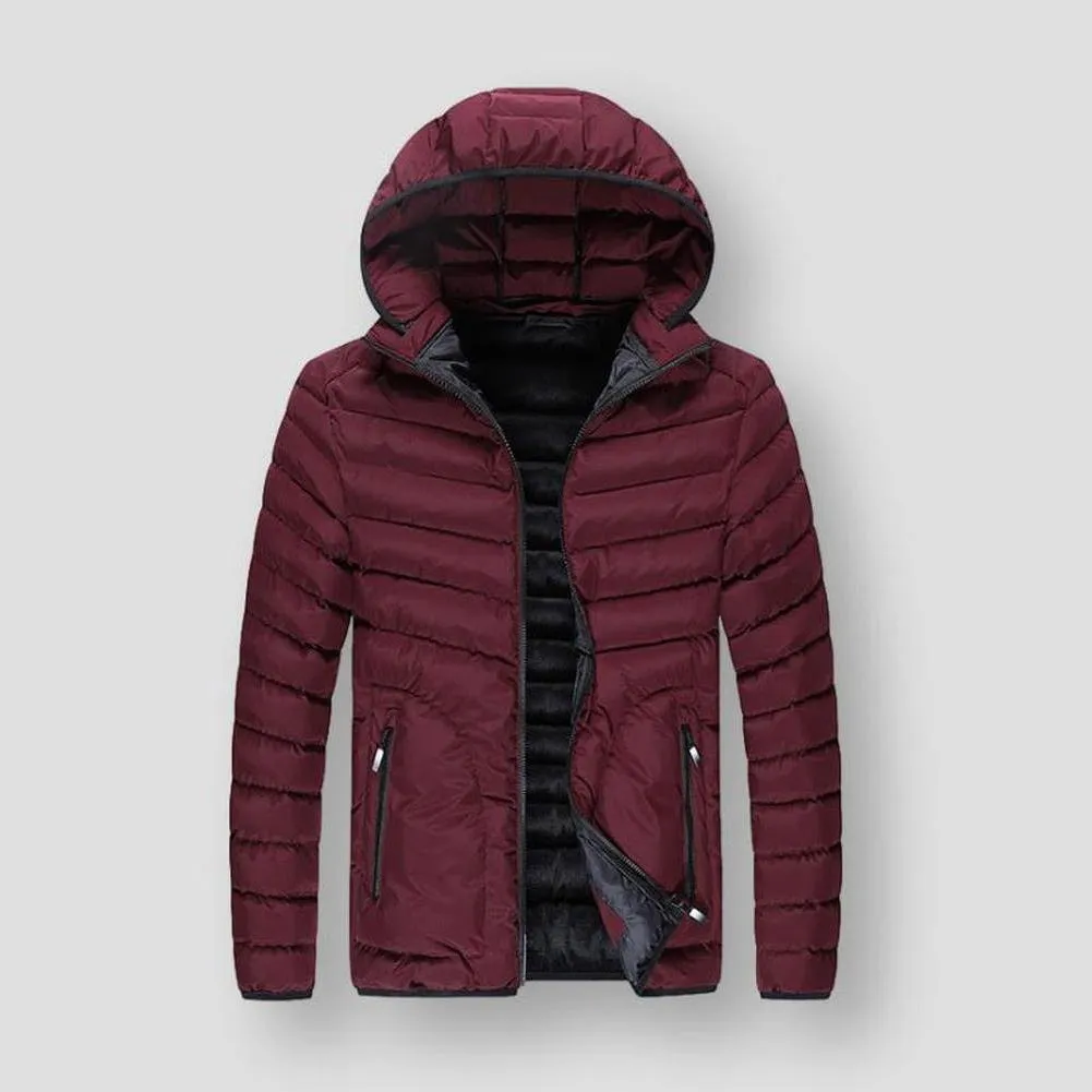 Sky Madrid Quilted Hooded Parka