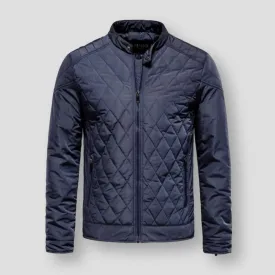 Sky Madrid Quilted Zipper Jacket
