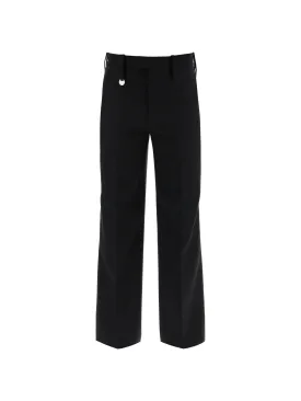 Straight Leg Wool Trousers