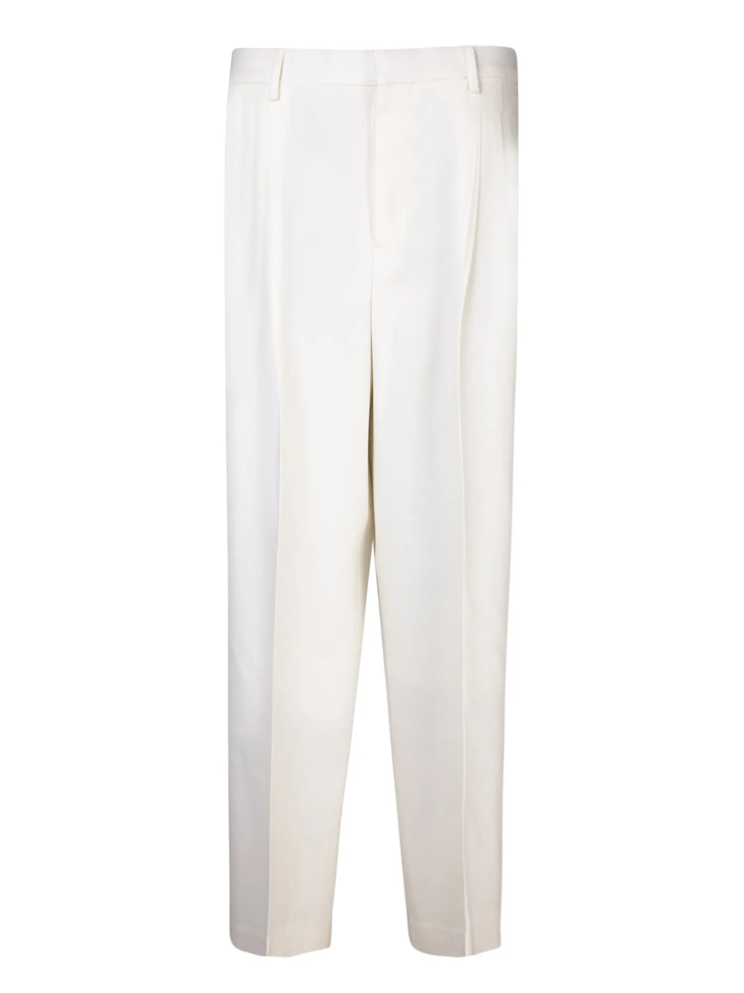 Straight taupe trousers