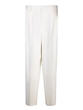 Straight taupe trousers