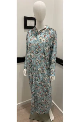 Velvet Zip Robe (Teal)