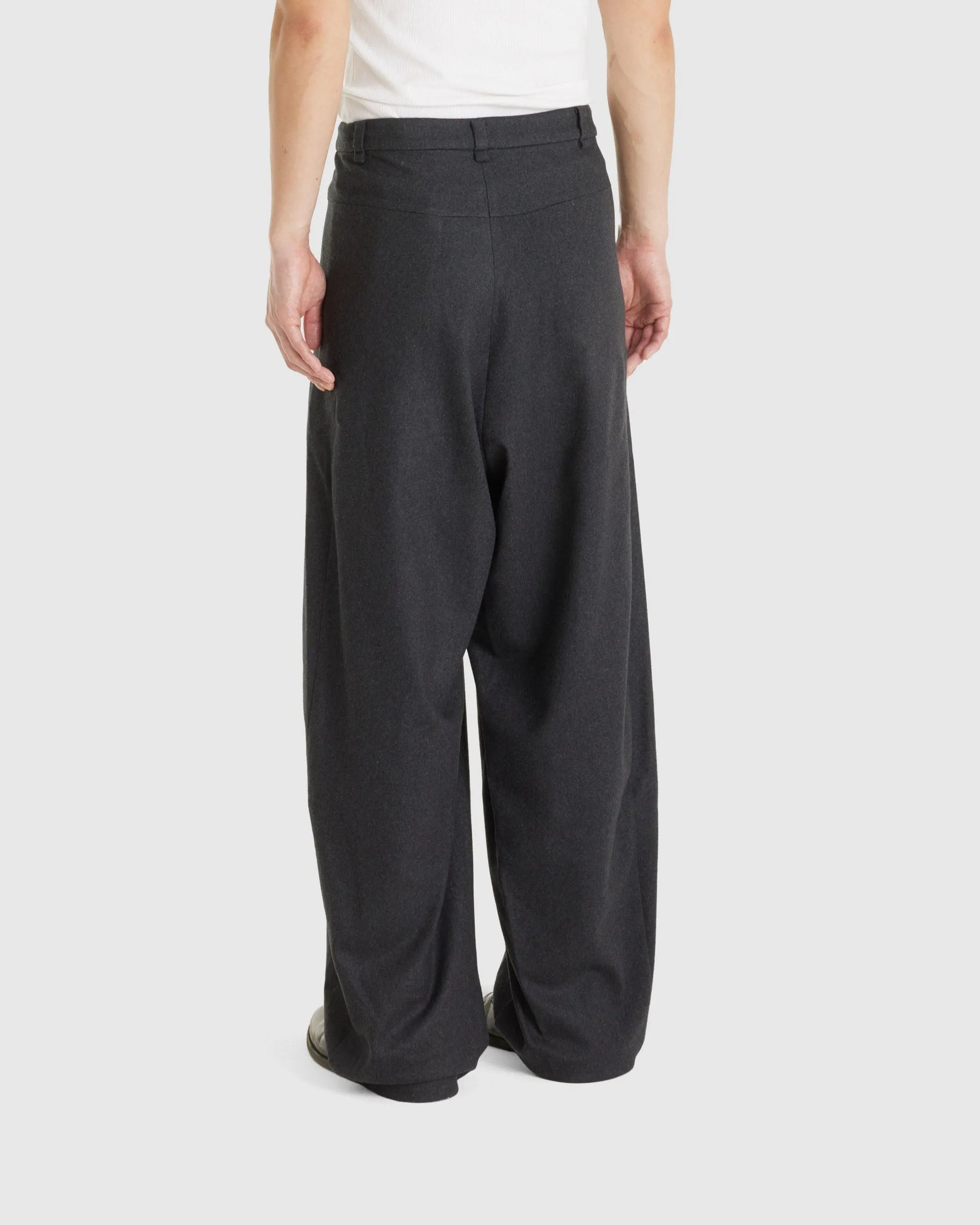 Wide Wool Pants