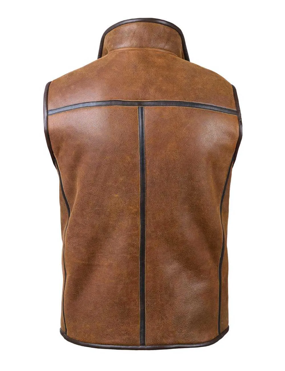 William Standley Sheepskin Vest ginger Art. 279