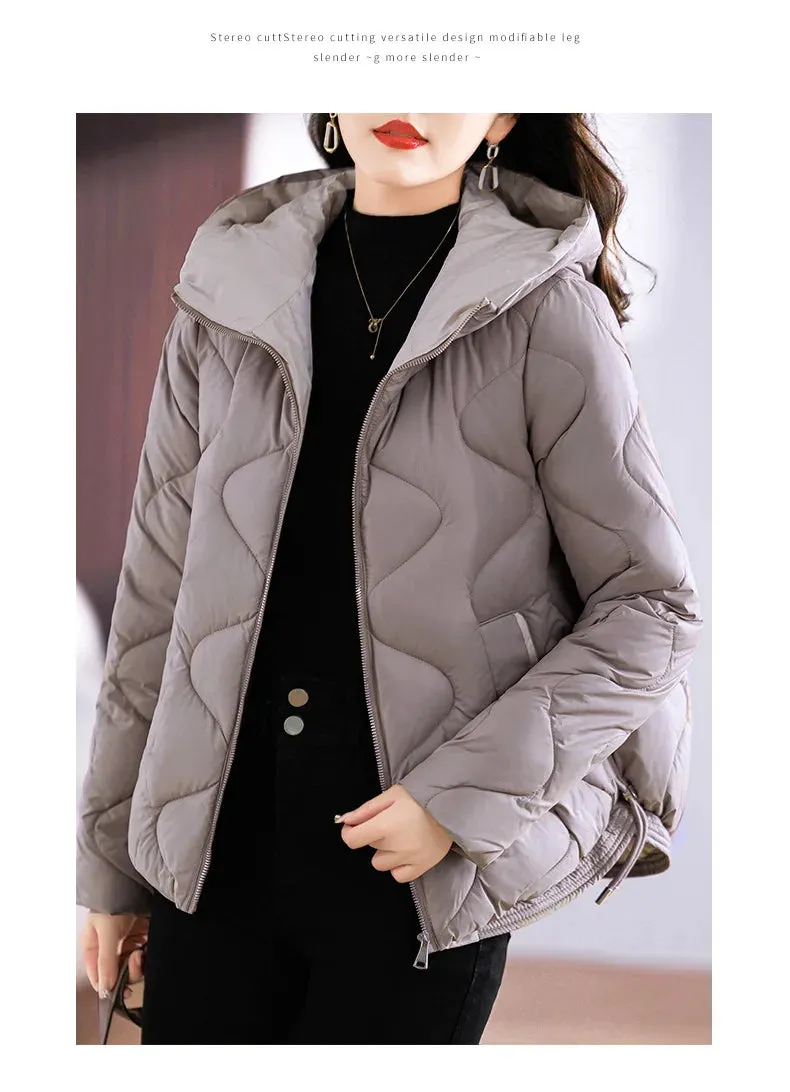 Winter Jacket Women 2023 New Outerwear Korean Clothes Women Coat Hooded Cotton Parkas Harajuku Ladies Quilted Coat Streetwear