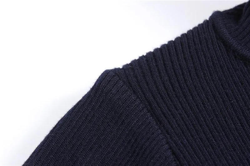 Winter Thick Warm Sweater Men Turtleneck Slim Fit Style Classic Wool Knitwear Clothes soft coat hook