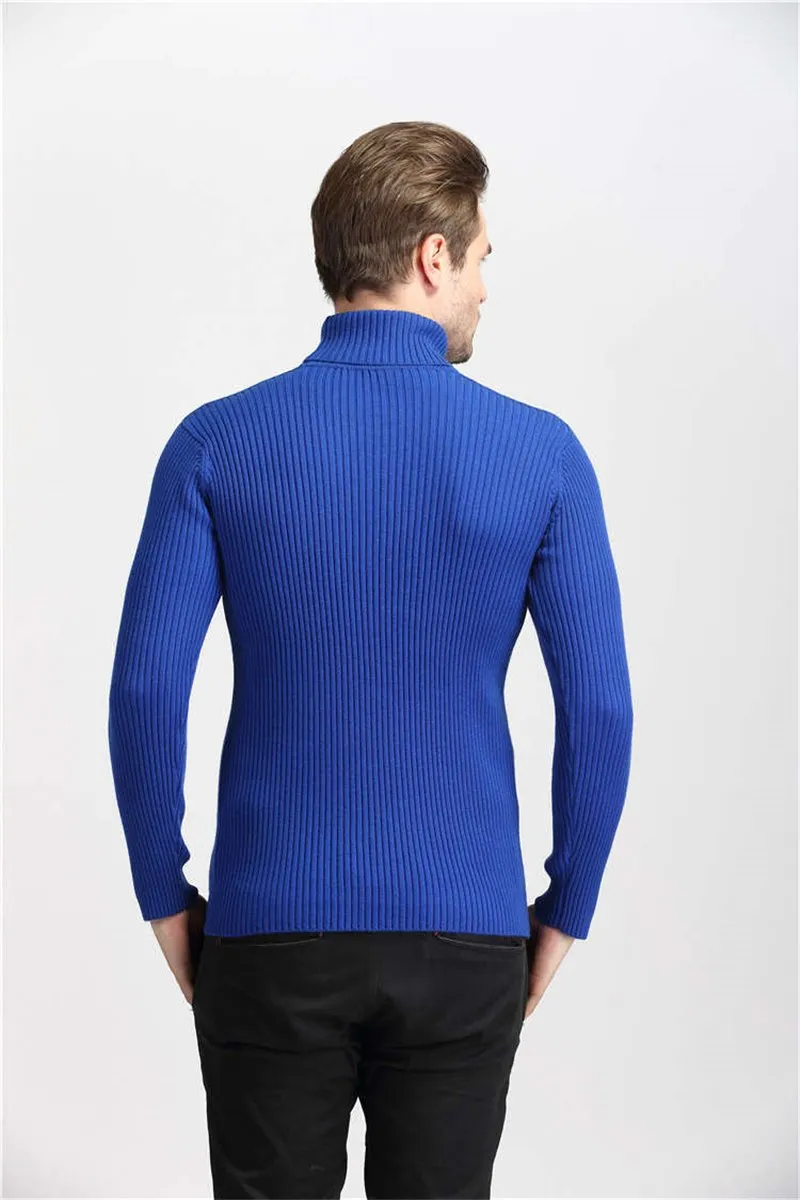Winter Thick Warm Sweater Men Turtleneck Slim Fit Style Classic Wool Knitwear Clothes soft coat hook