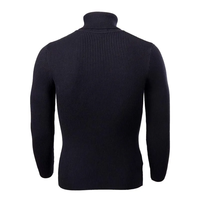 Winter Thick Warm Sweater Men Turtleneck Slim Fit Style Classic Wool Knitwear Clothes soft coat hook