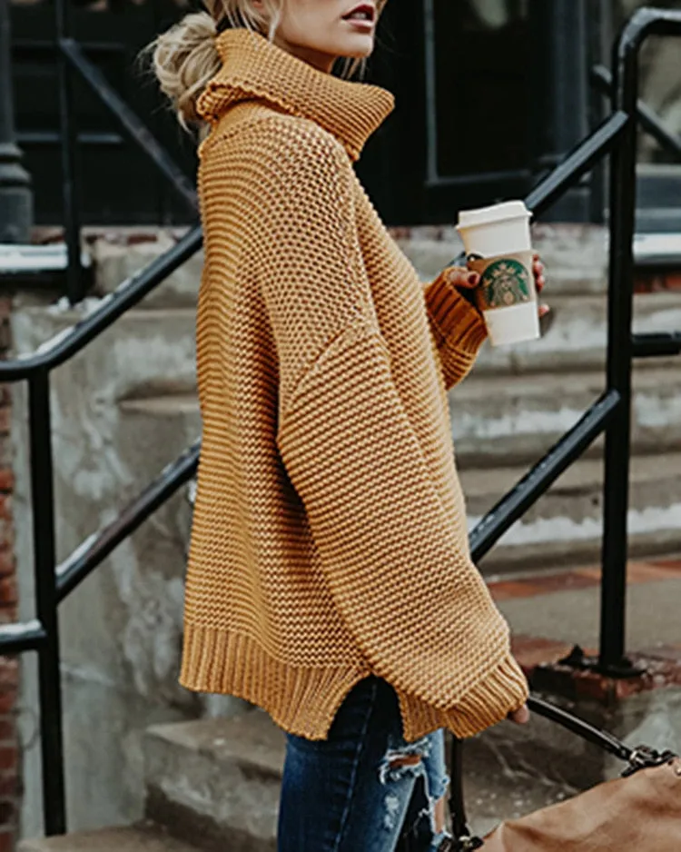 Women Turtleneck Sweaters Winter Pull Jumpers sweater