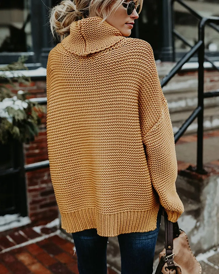 Women Turtleneck Sweaters Winter Pull Jumpers sweater