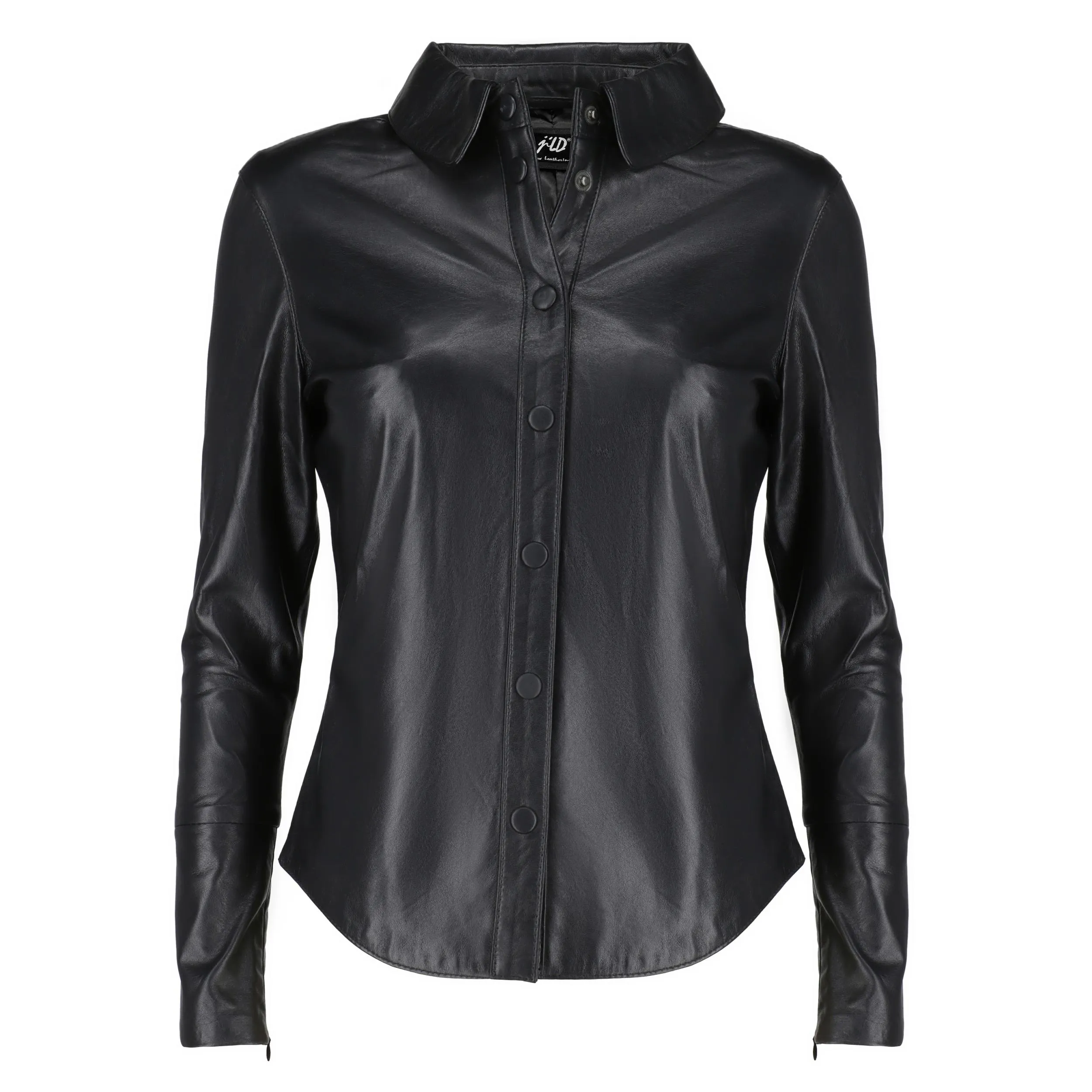 Womens Casual Leather Shirt
