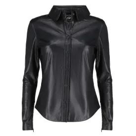 Womens Casual Leather Shirt