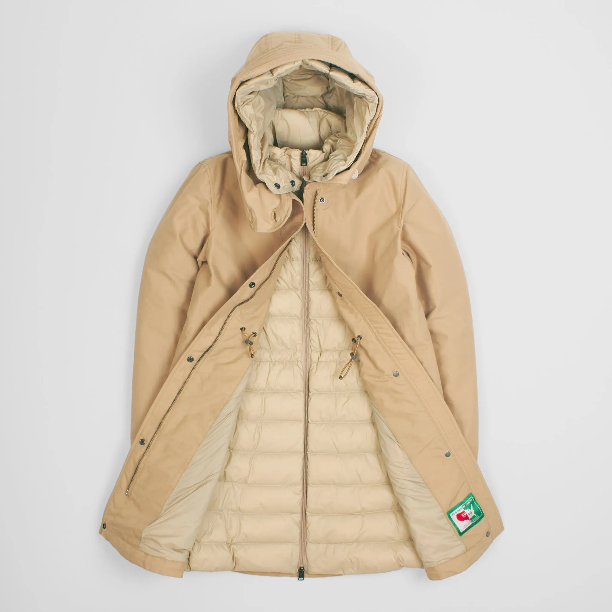Woolrich Ladies Long Military 3 in 1 Parka